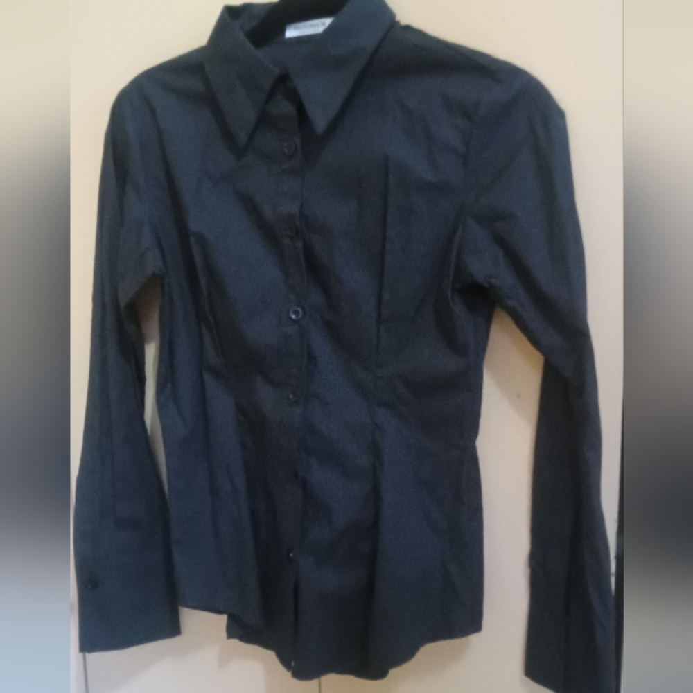 Hotouch, xs, black button down shirt
